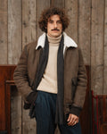 Mens Brown Balsorano Suede Jacket