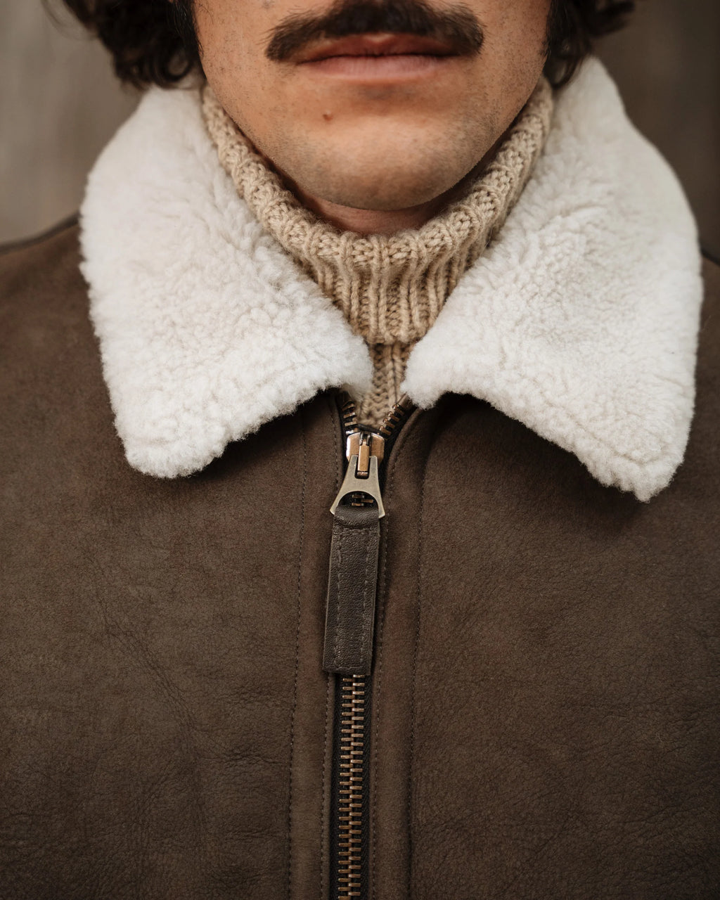 Mens Brown Balsorano Suede Jacket