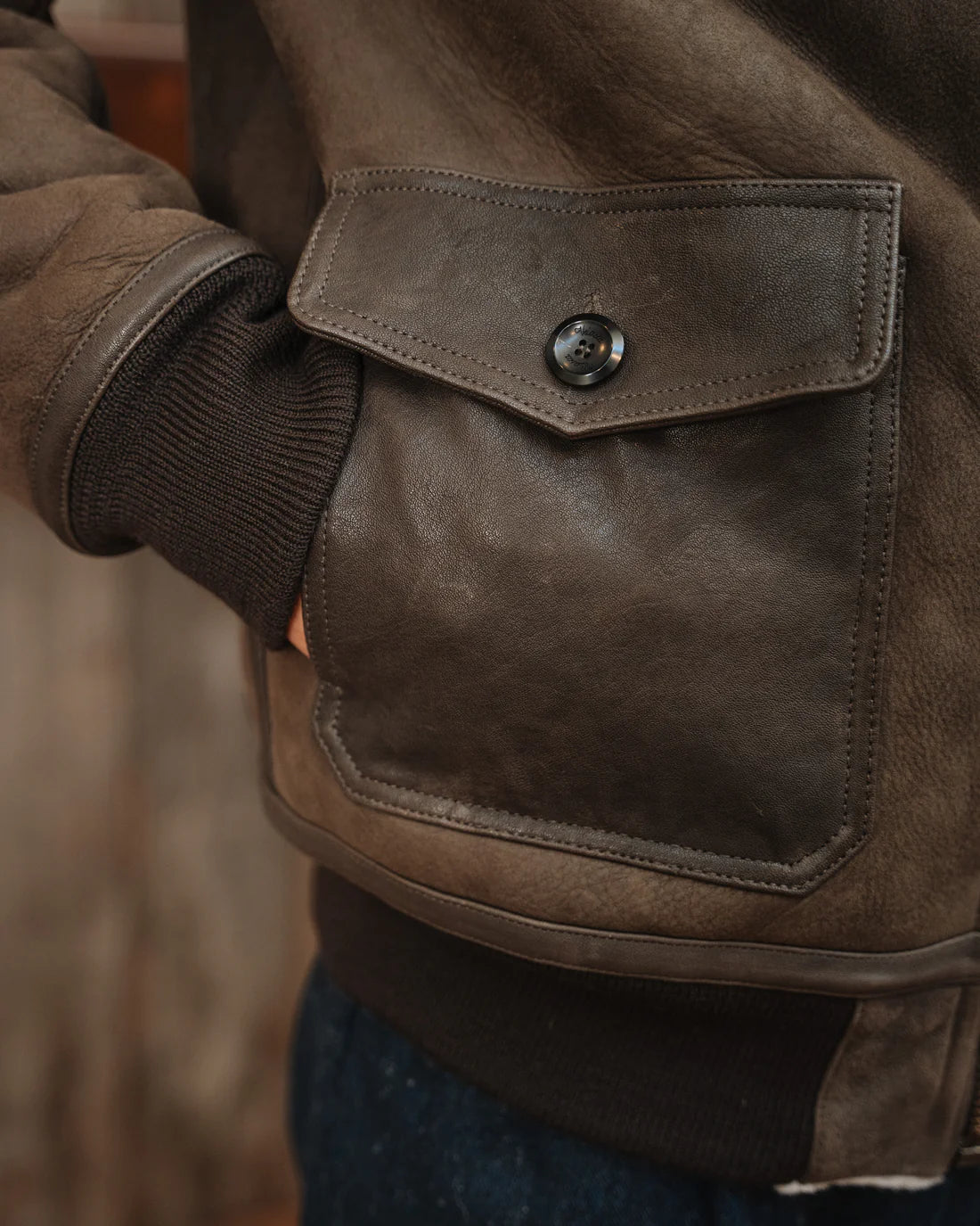 Mens Brown Balsorano Suede Jacket