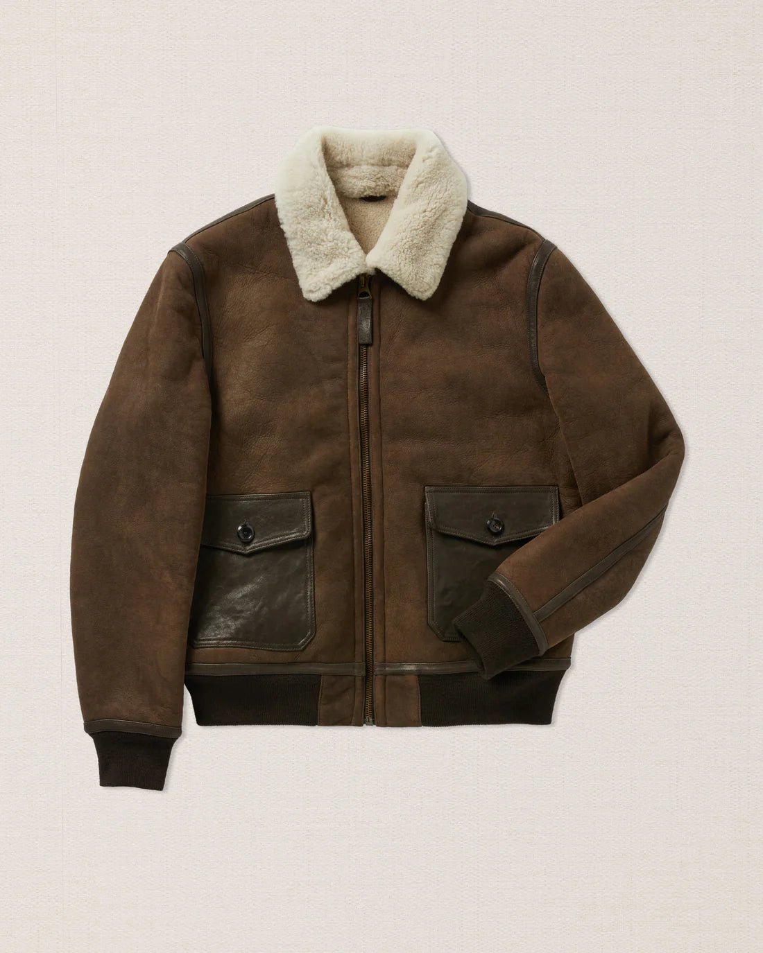 Mens Brown Balsorano Suede Jacket