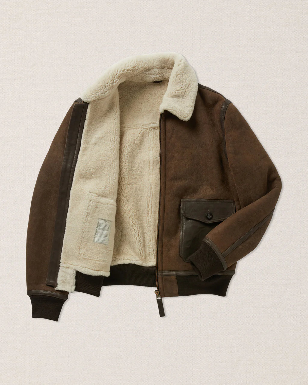 Mens Brown Balsorano Suede Jacket
