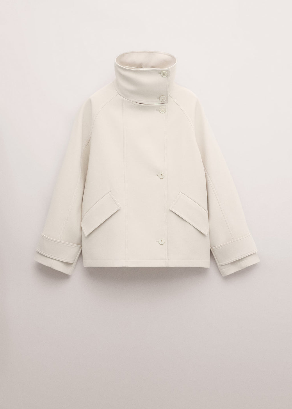 Funnel neck parka with pockets