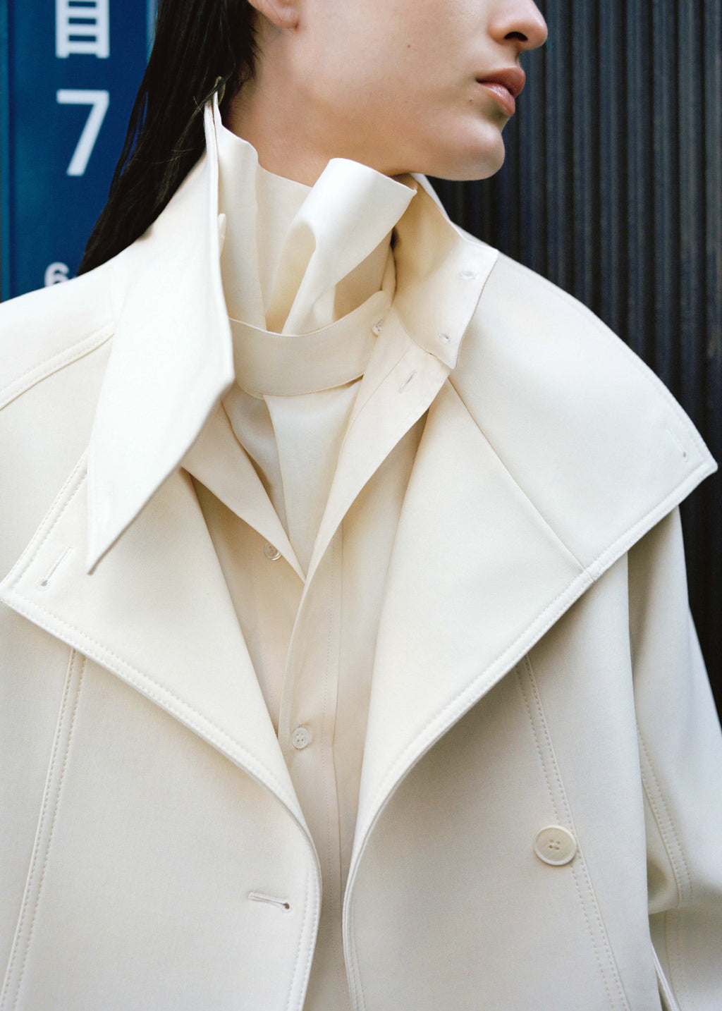 Funnel neck parka with pockets