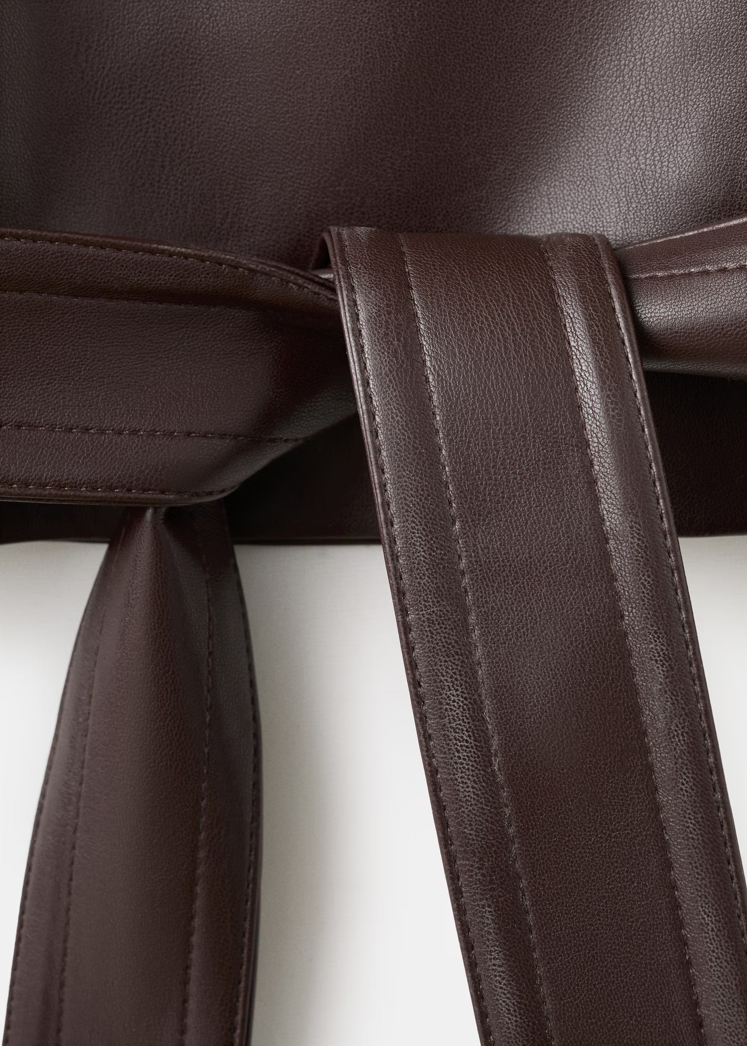 leather jacket with maxi lapels