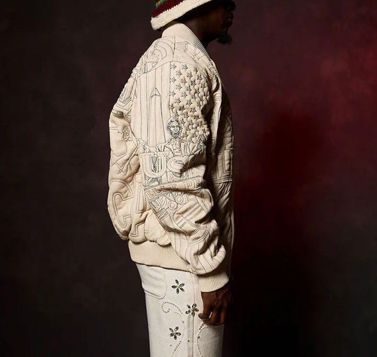 America Quilted Ivory Jacket