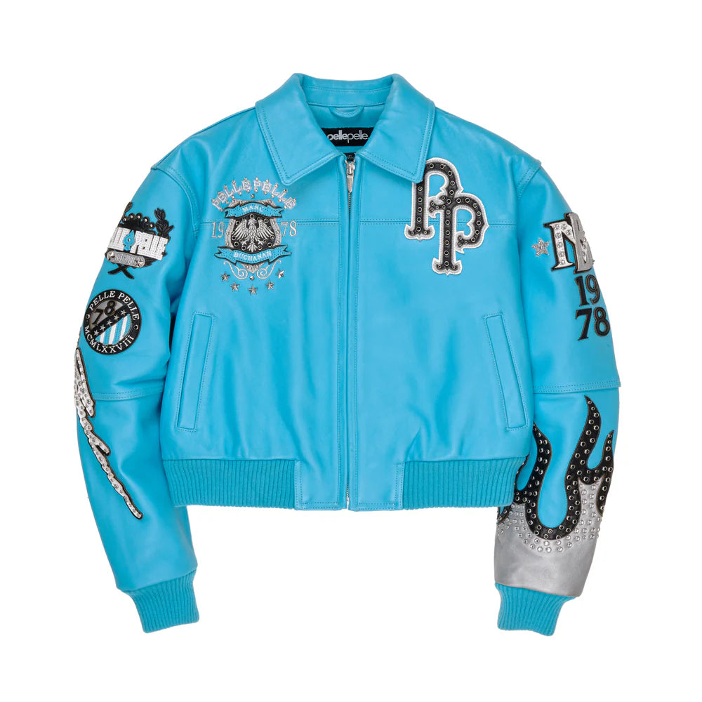 World Famous Womens Cyan Jacket