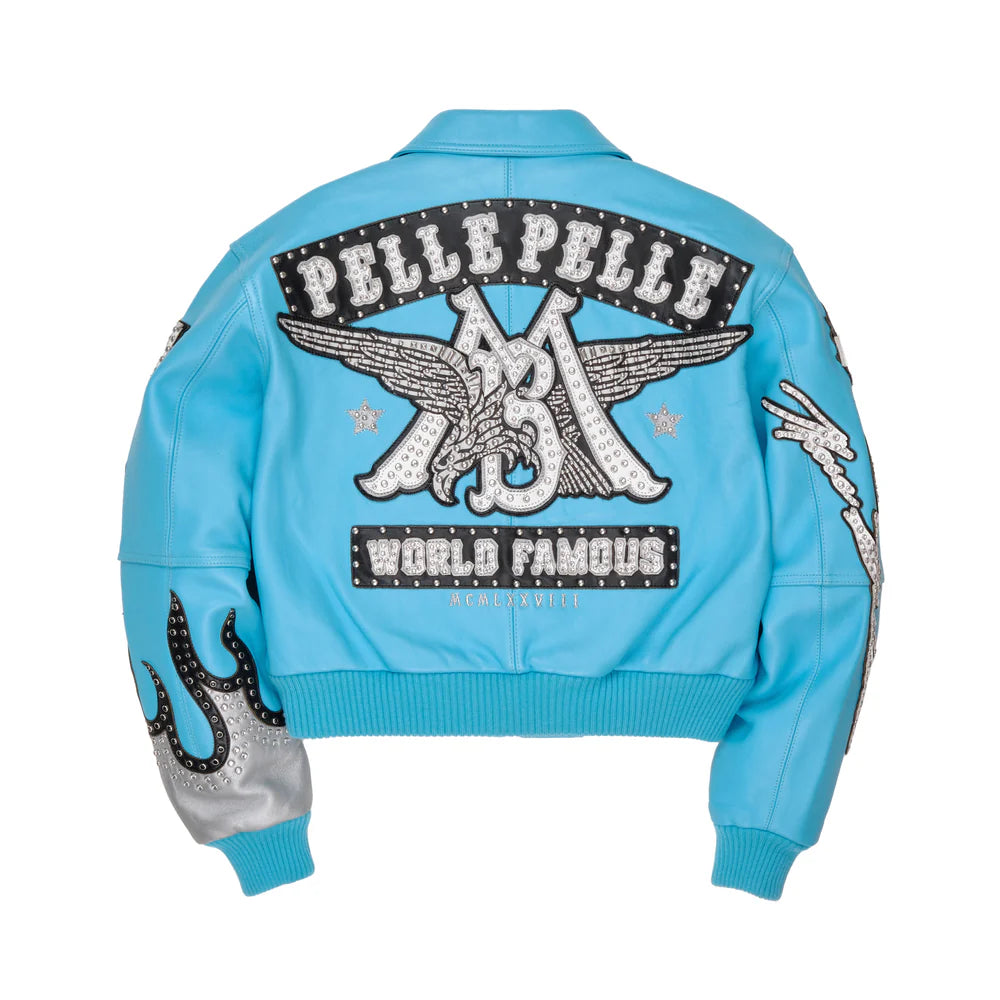 World Famous Womens Cyan Jacket