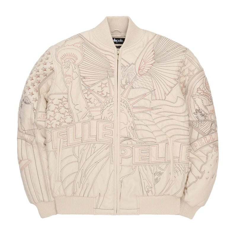 America Quilted Ivory Jacket