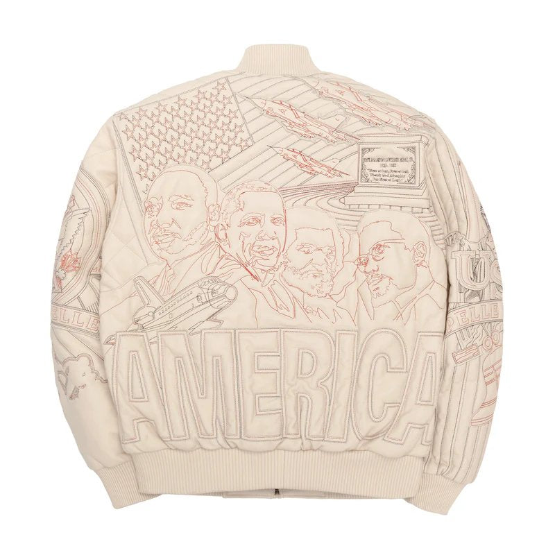 America Quilted Ivory Jacket