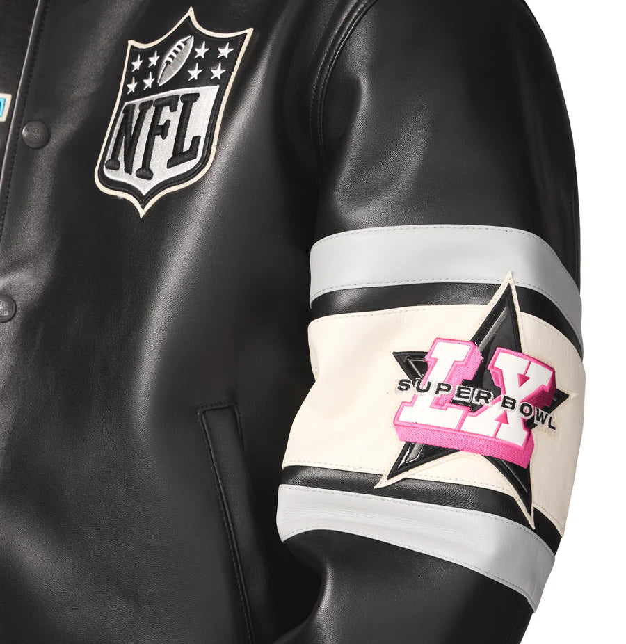 X STARTER SUPER BOWL LX LEATHER JACKET