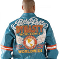 Dynasty Leather Turquoise Jacket | Men Jacket