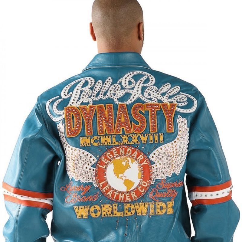 Dynasty Leather Turquoise Jacket | Men Jacket
