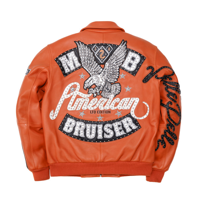 Pelle Pelle American Bruiser Orange Jacket | Leather Jacket