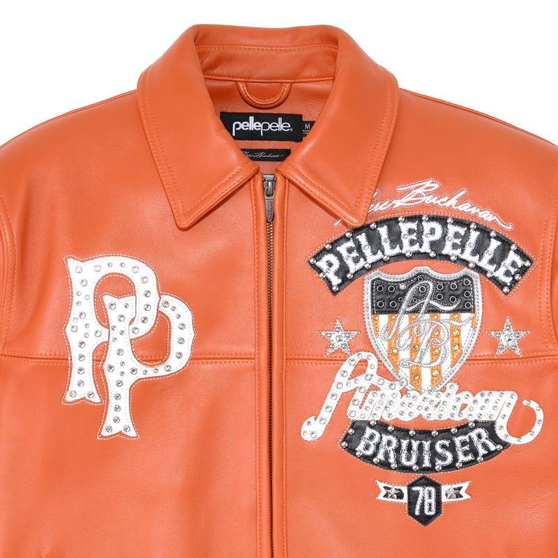 Pelle Pelle American Bruiser Orange Jacket | Leather Jacket