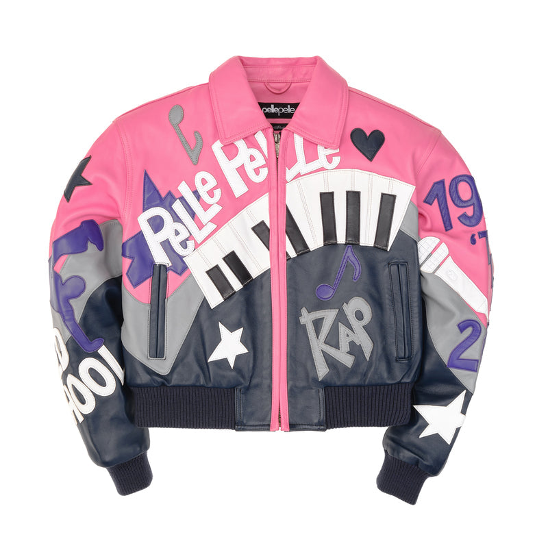 HipHop Pink Crop Leather Jacket | Women Jacket