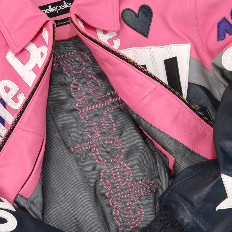 HipHop Pink Crop Leather Jacket | Women Jacket