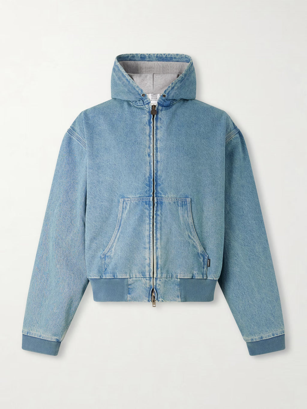 VETEMENTS Hooded Denim Jacket
