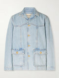VALENTINO GARAVANI Camp-Collar Denim Jacket