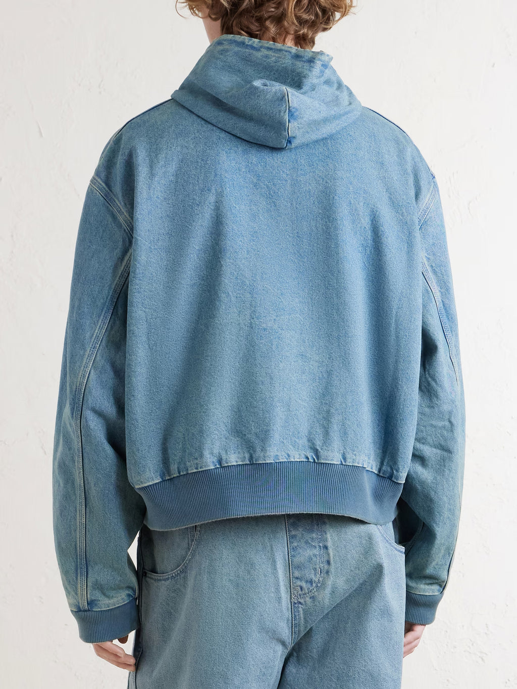 VETEMENTS Hooded Denim Jacket