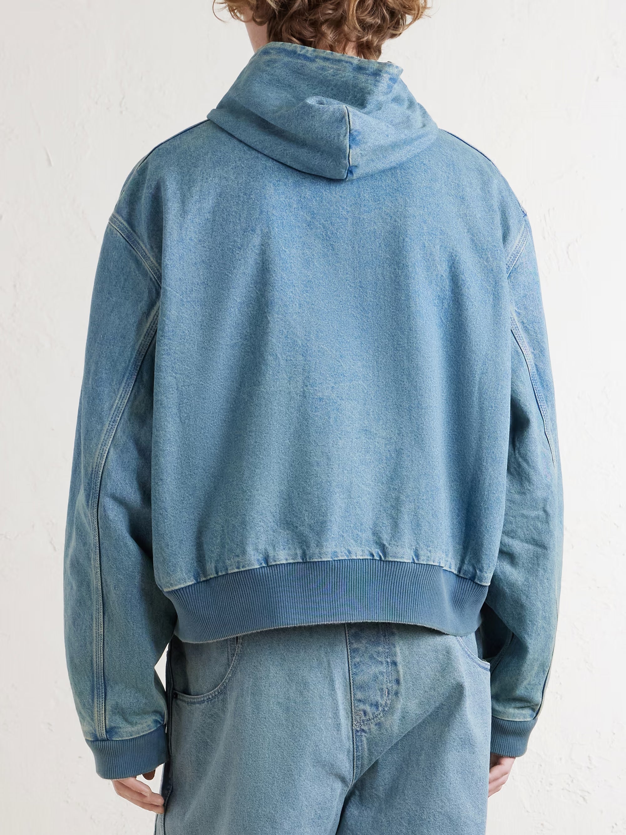 VETEMENTS Hooded Denim Jacket