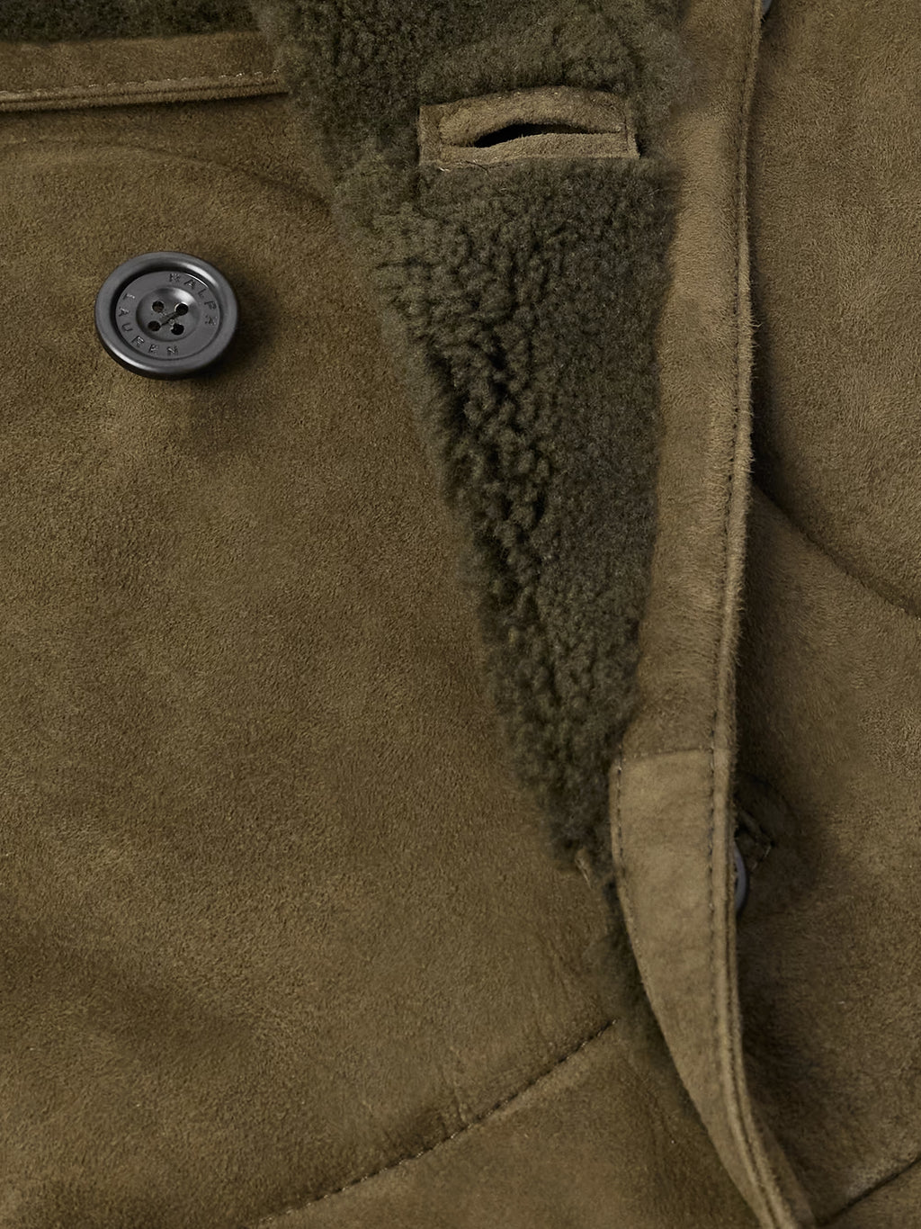 Double-Breasted Shearling Jacket