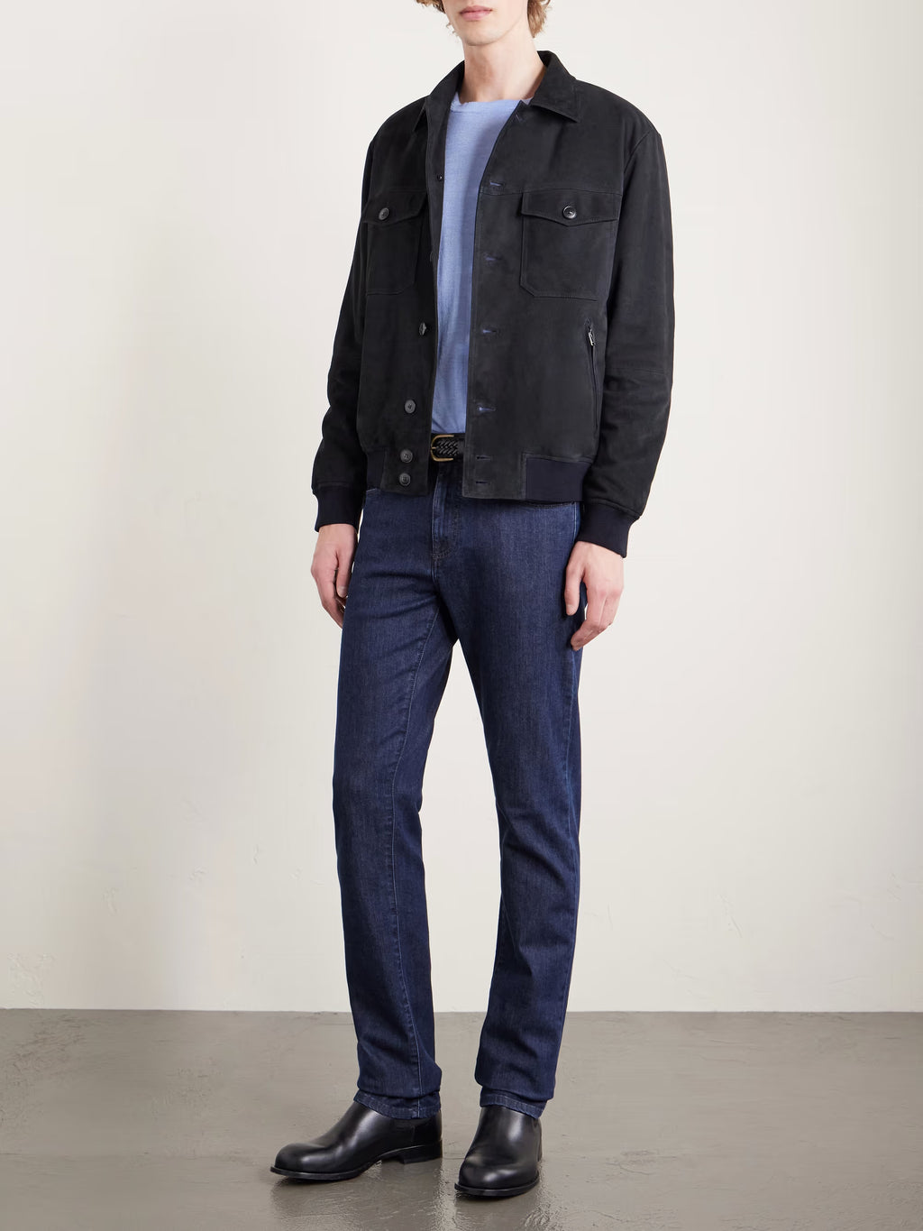 CANALI Suede Blouson Jacket