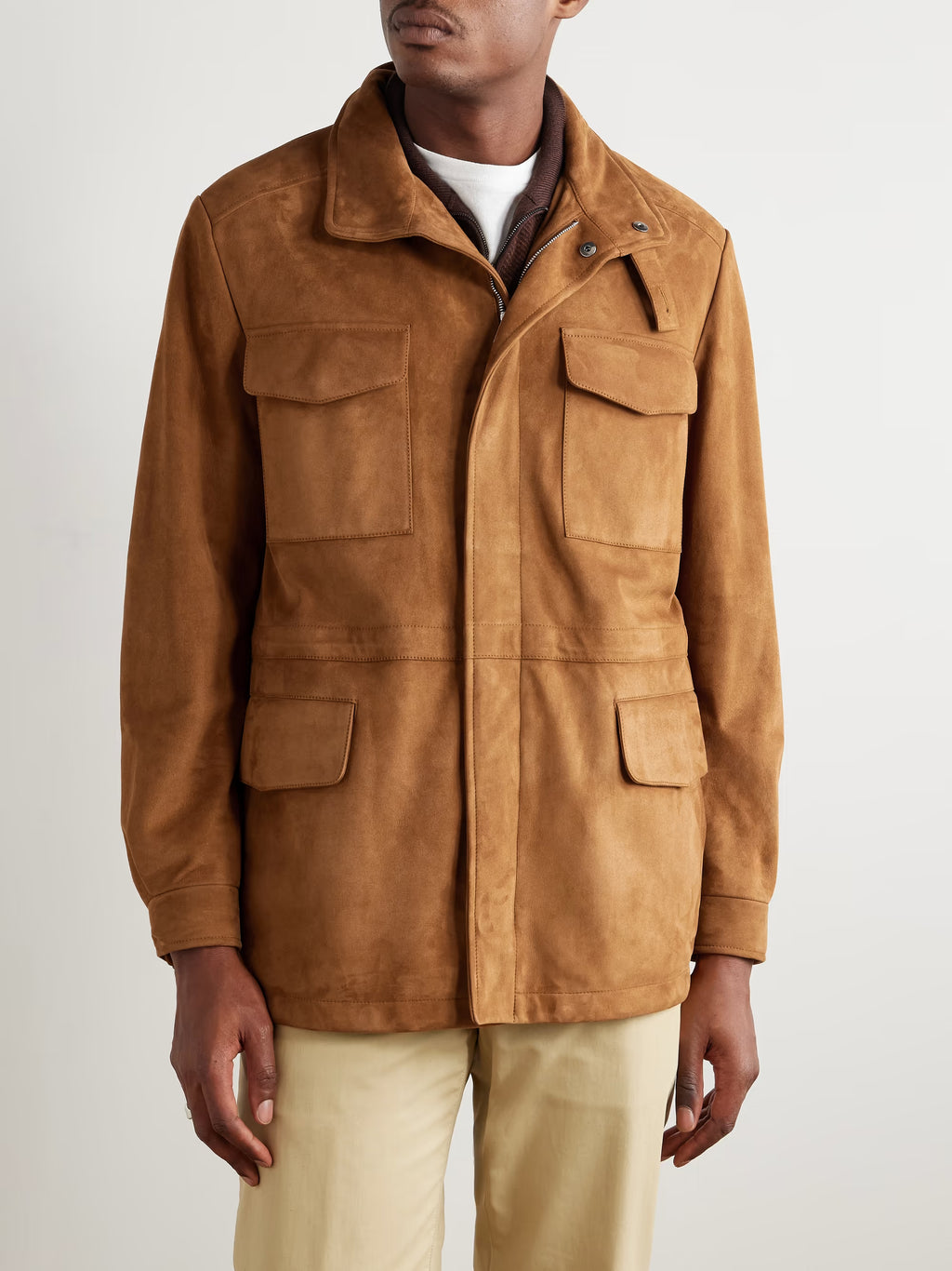 LORO PIANA Suede Field Jacket