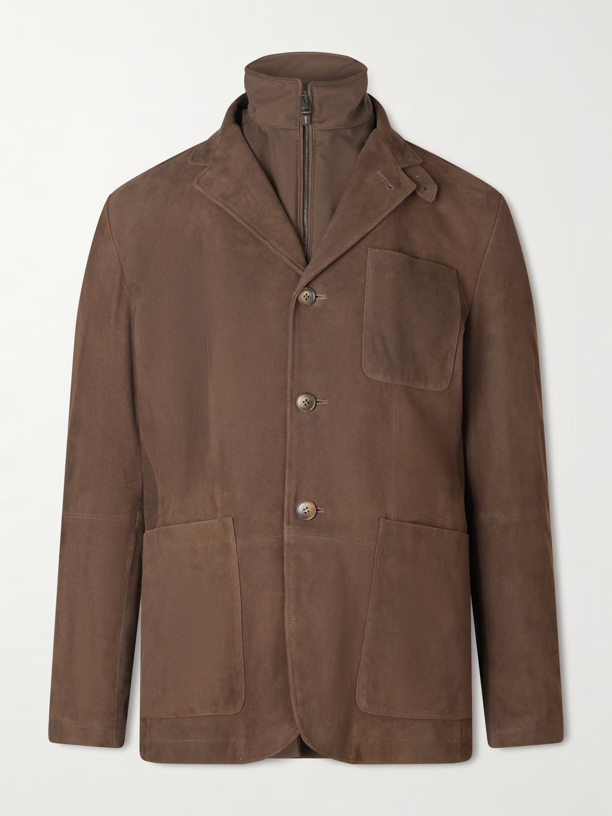 CANALI Bruma Layered Suede Jacket