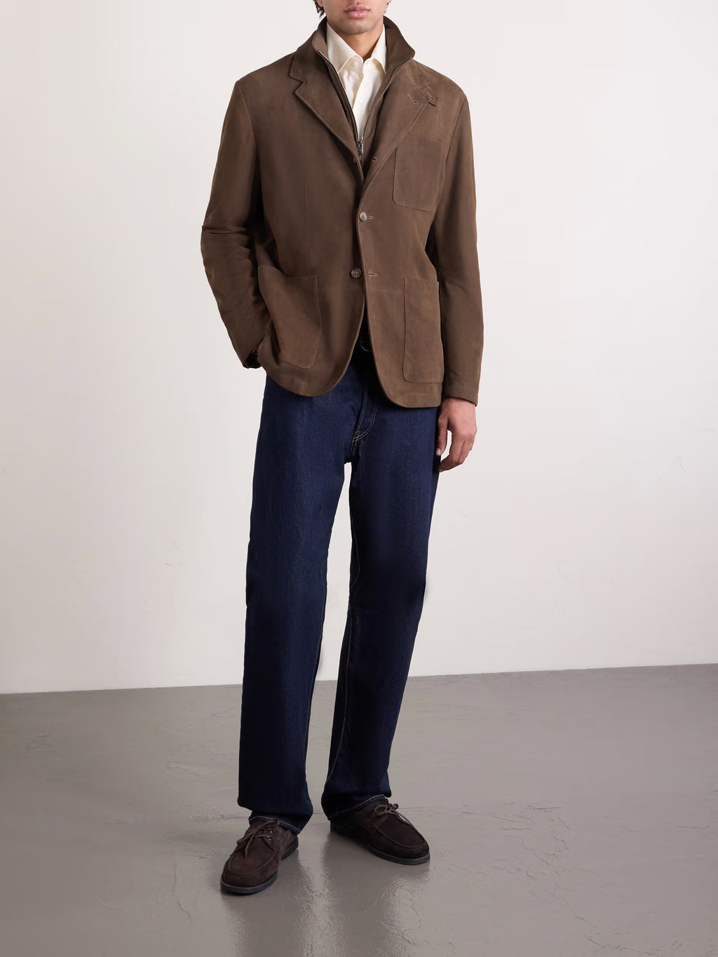 CANALI Bruma Layered Suede Jacket