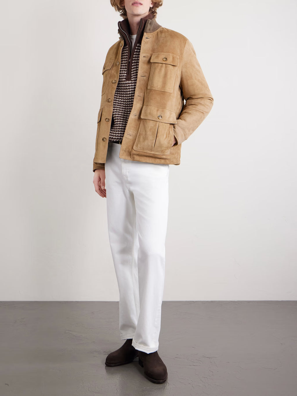 VALSTAR Brera Padded Suede Field Jacket