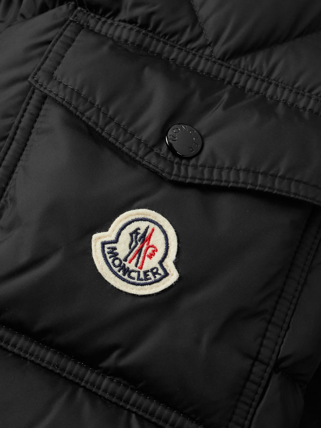 Moncler Mayaf Faux Fur-Trimmed Quilted Shell Down Jacket