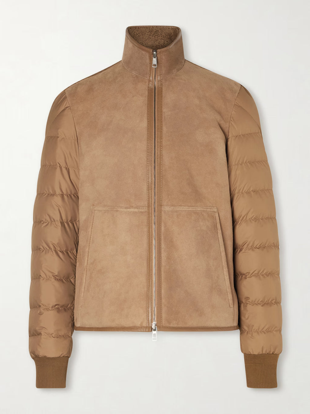 MONCLER Crachin Reversible Leather-Trimmed Quilted Shell and Shearling Down Jacket