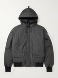 Brianda Mens Classic Grey Down Hooded Jacket