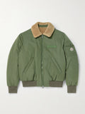 MONCLER Maulevrier Reversible Plush and Shell Bomber Jacket