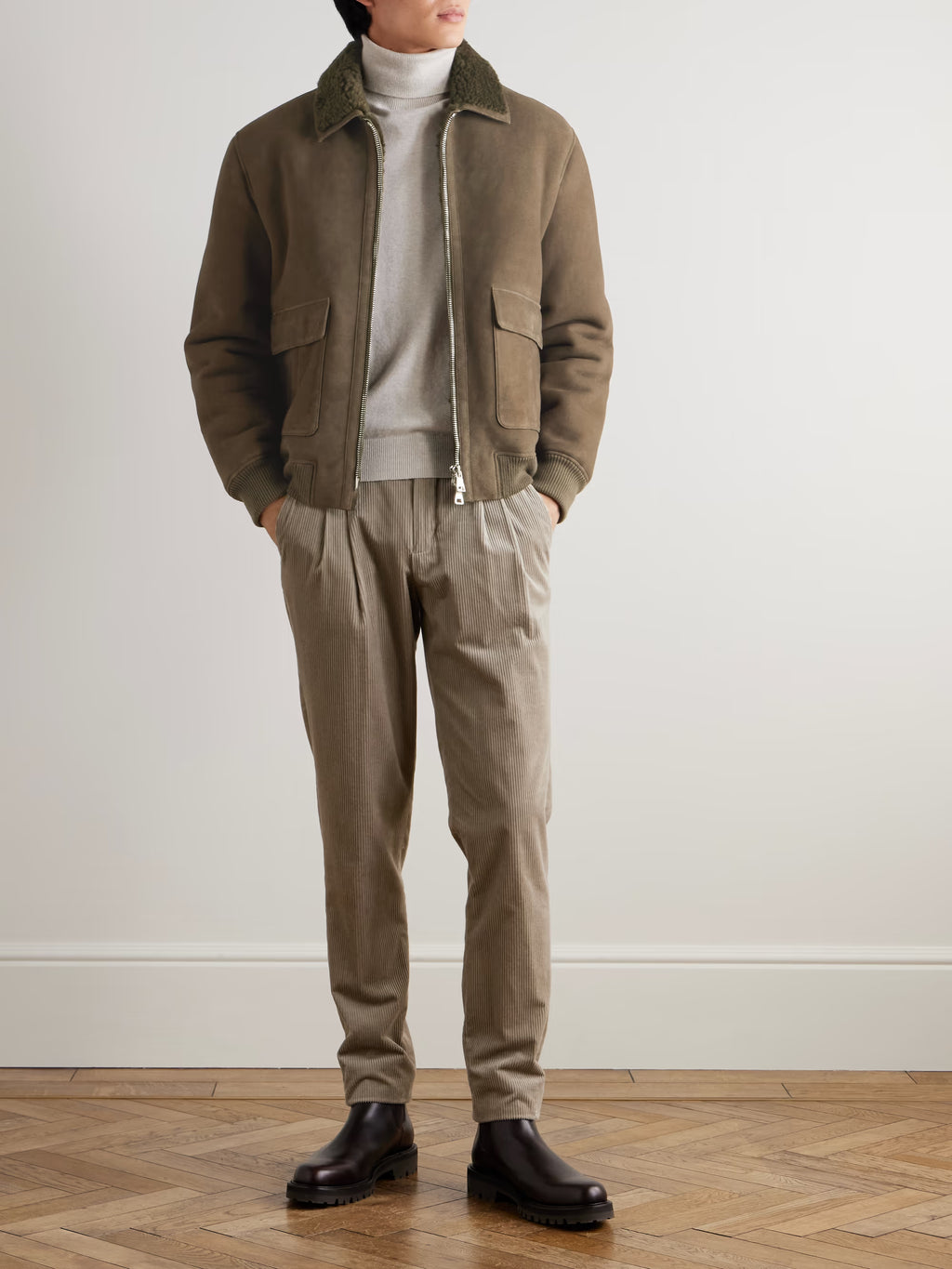 MR P. Shearling Bomber Jacket