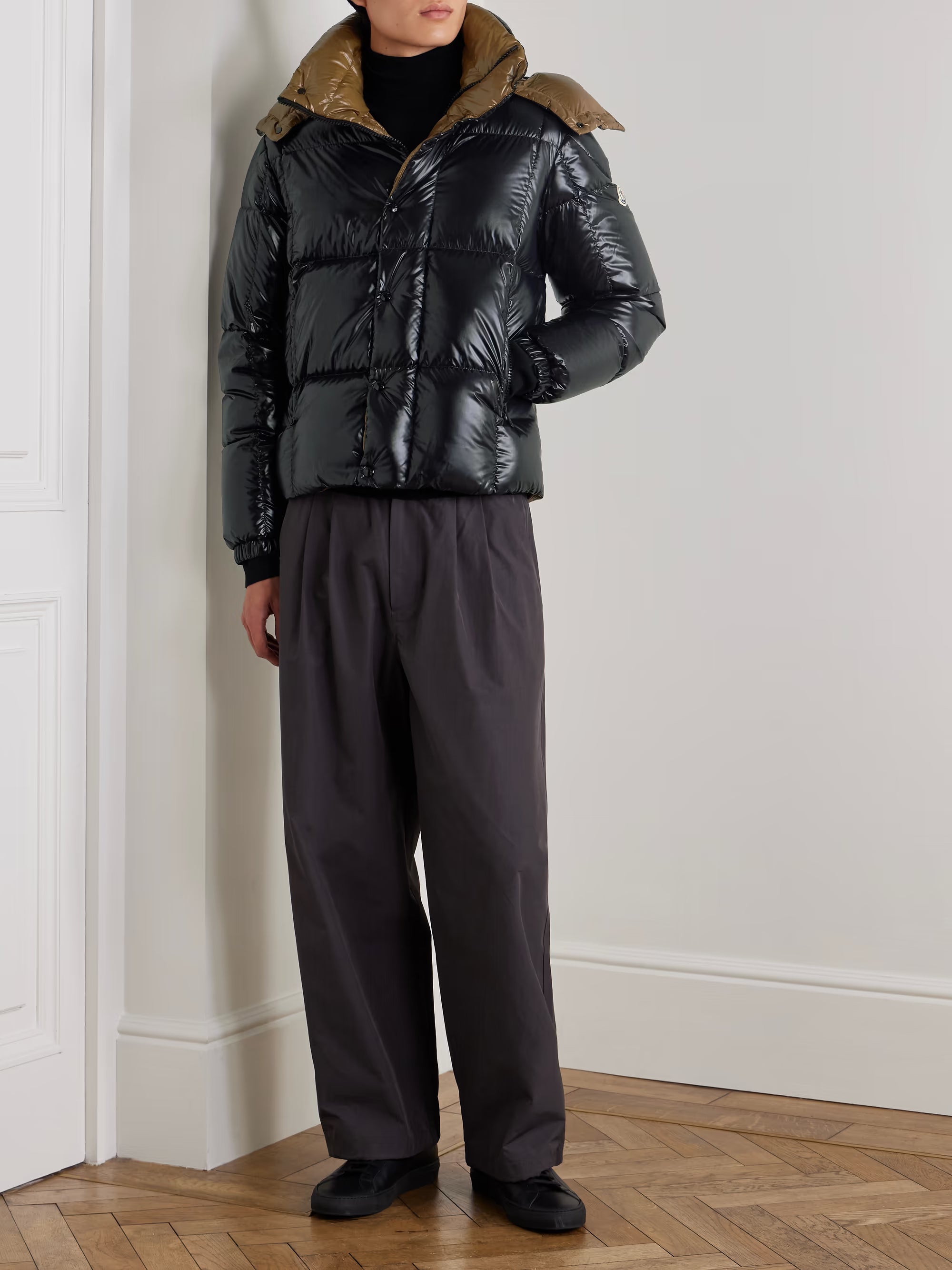 Parana Logo-Appliquéd Quilted Nylon Hooded Down Jacket