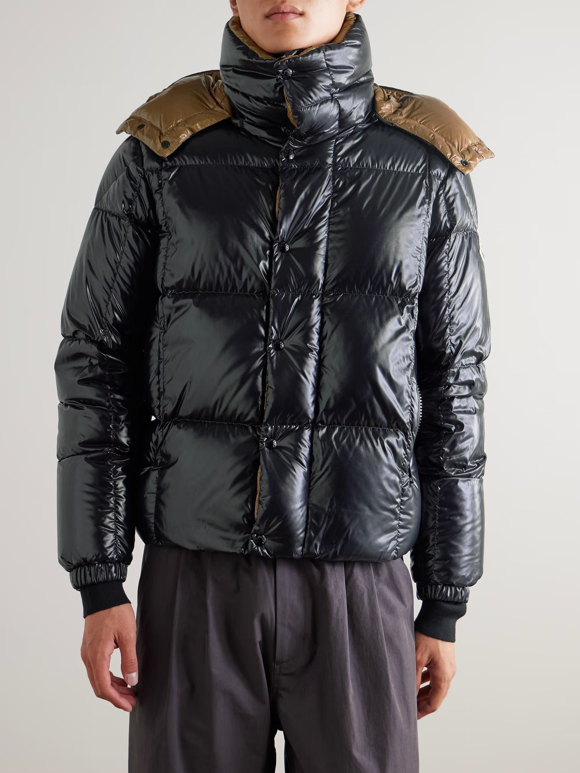 Parana Logo-Appliquéd Quilted Nylon Hooded Down Jacket