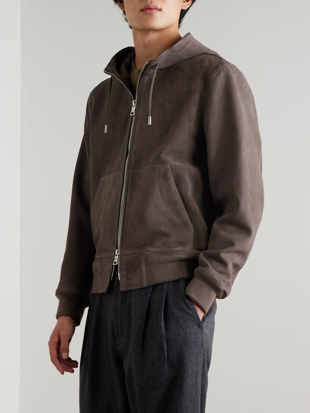MR P. Suede Hoodie