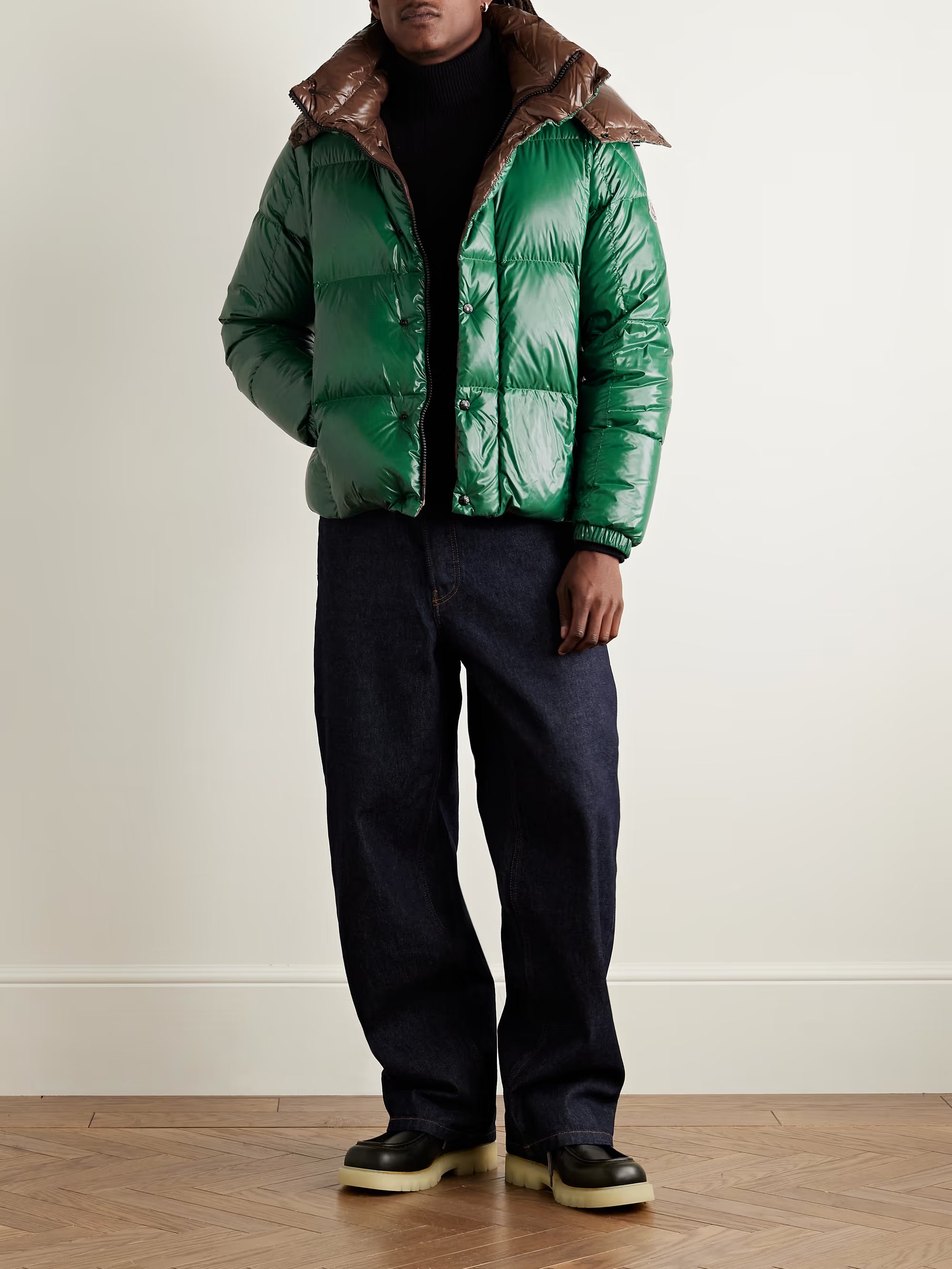 Parana Logo-Appliquéd Quilted Nylon Hooded Down Jacket