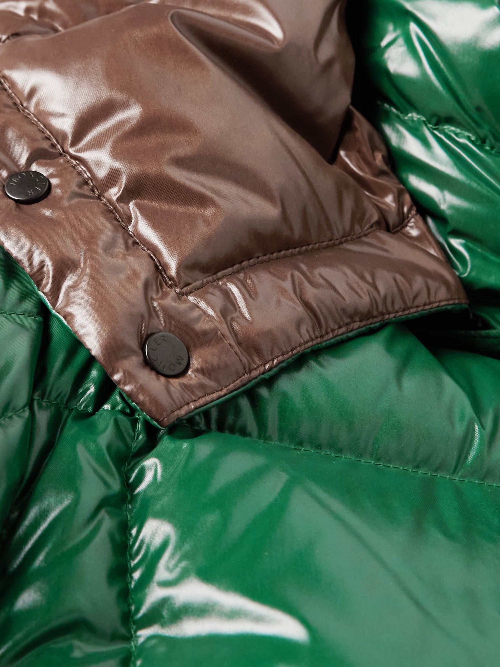 Parana Logo-Appliquéd Quilted Nylon Hooded Down Jacket