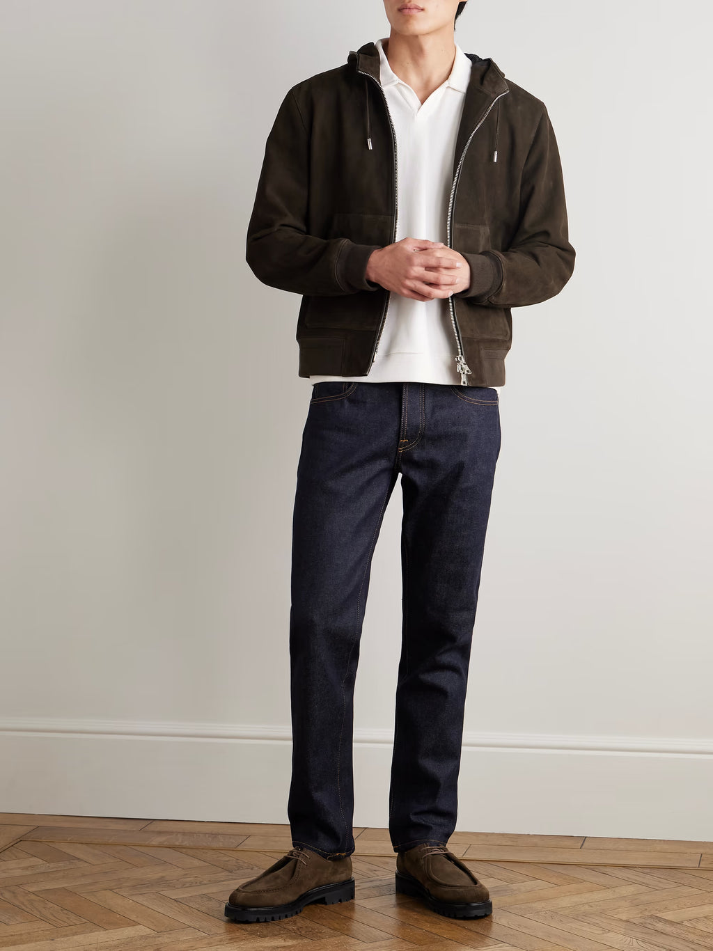 MR P. Suede Hoodie