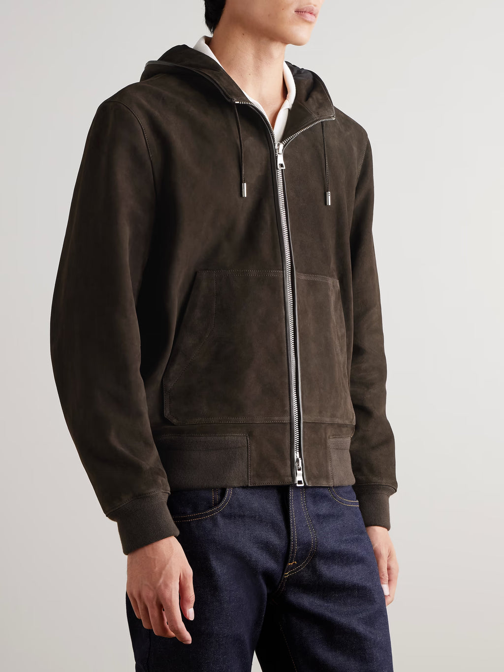MR P. Suede Hoodie