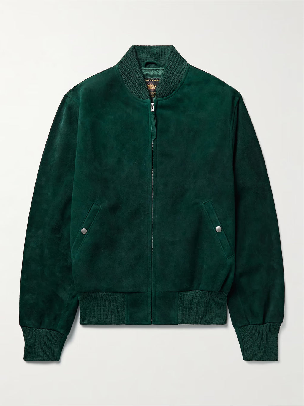 GOLDEN BEAR Suede Bomber Jacket
